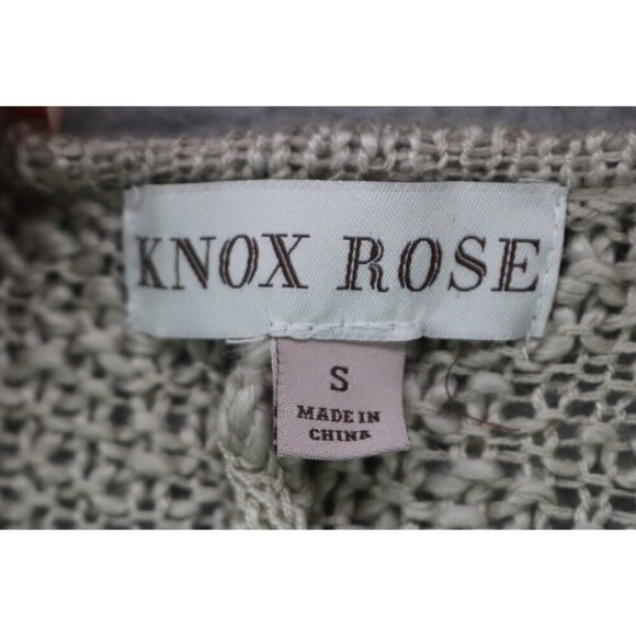Knox Rose Open Knit Open Front Cardigan-Size Small-New with Tags-Oversized-BOHO - Picture 7 of 12